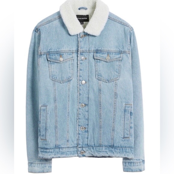Frank & Oak Denim Sherpa Jacket - Picture 6 of 6